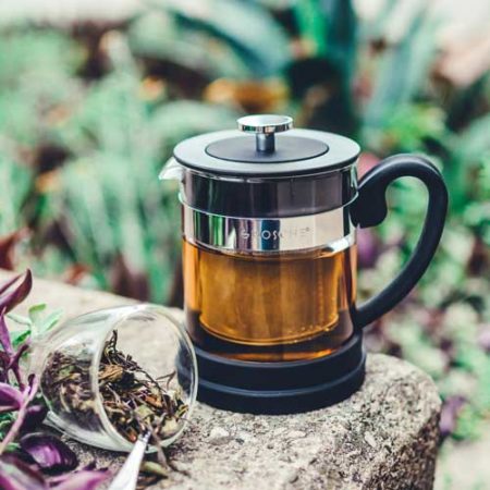 GROSCHE valencia tea infuser personal teapot black