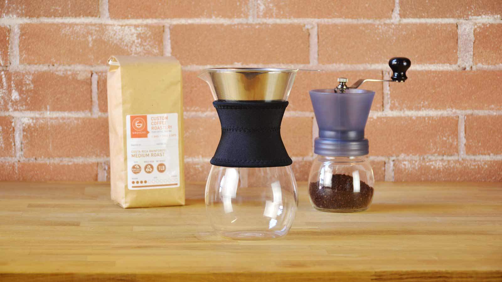 pour over vs french press | Pour over step 1