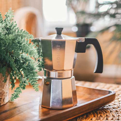 Gift Ideas For Coffee Lovers : GROSCHE Milano stovetop espresso maker moka pot