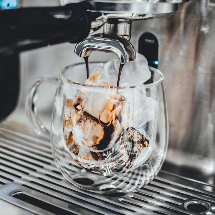 GROSCHE Double wall glass coffee mug, glass coffee cup