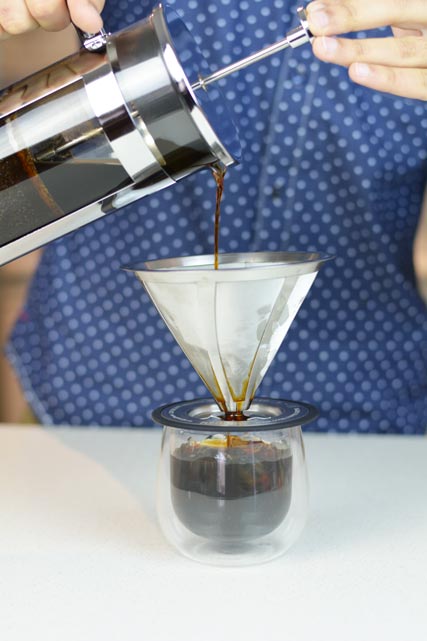 how to make cold brew coffee in a french press grosche ultramesh