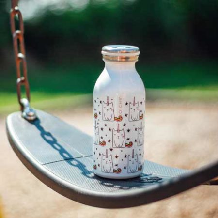 best water bottle for kids water bottle for school stainless steel on a swing set in the park unicorn cats