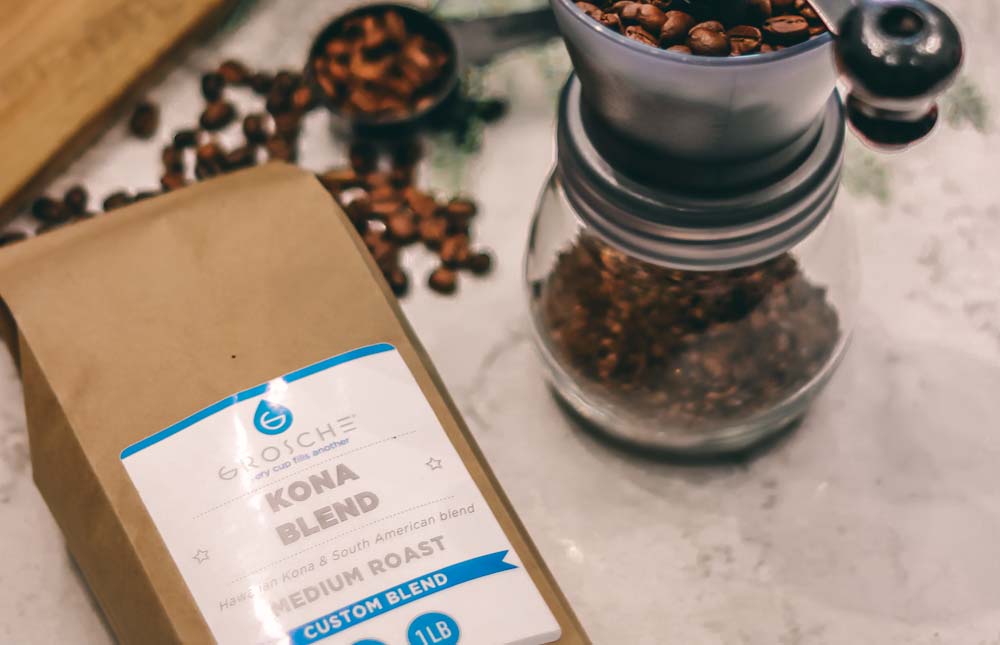 GROSCHE whole bean freshly roasted coffee beans, made to order fresh coffee, coffee beans for espresso, coffee beans for french press, coffee beans for pour over