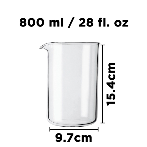 GROSCHE replacement glass beaker 800ml