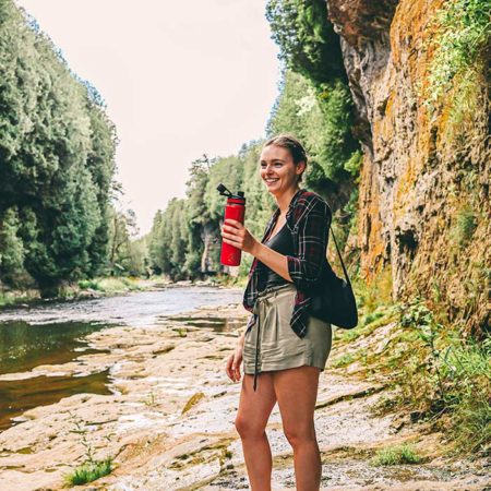 oasis double walled insulated water bottle red flask outdoor travel bottle