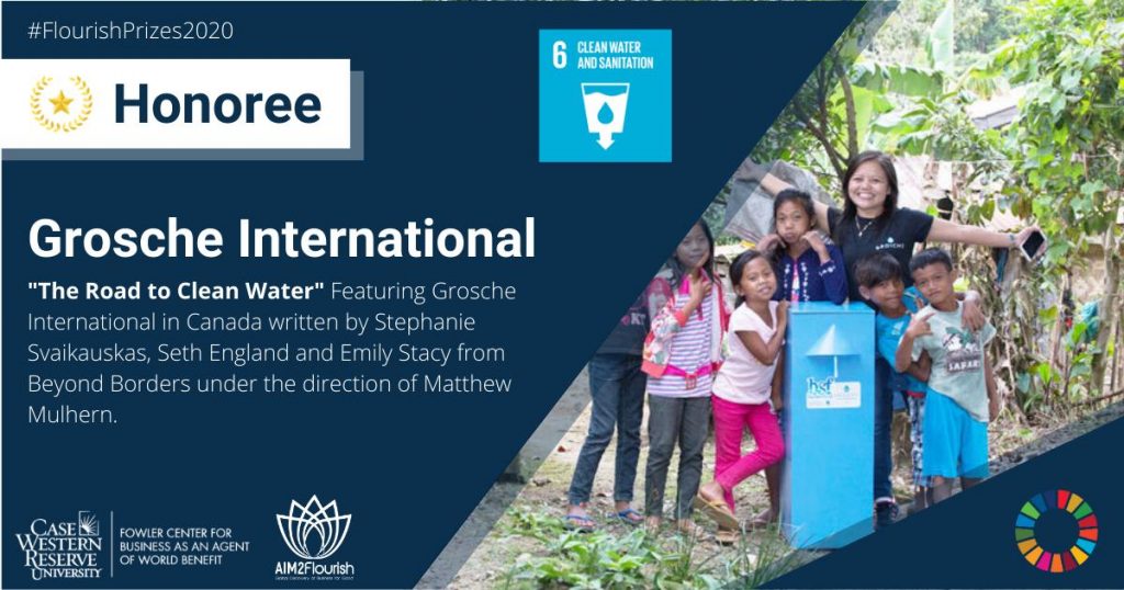 GROSCHE International Clean Water Sustainability Award Safe Water Project
