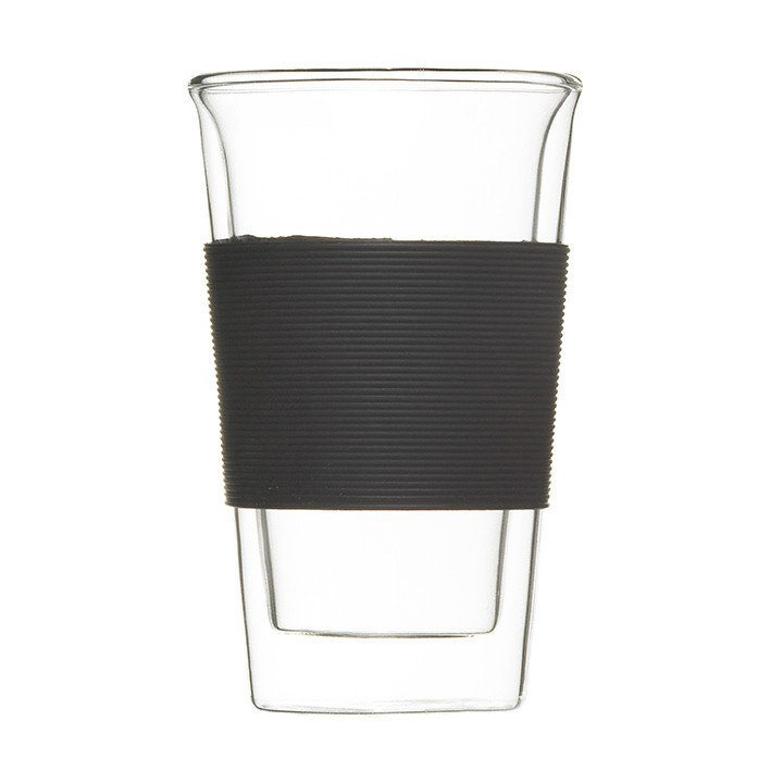GLASSEN Double Wall Tumbler Glass With Silicone Grip | GROSCHE