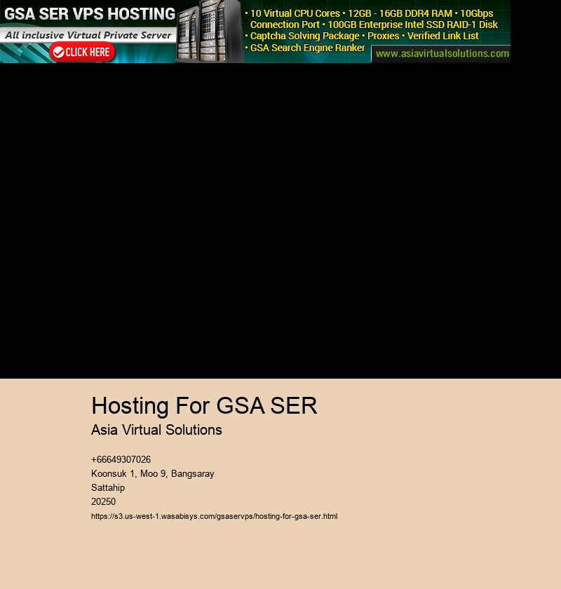 Hosting For GSA SER