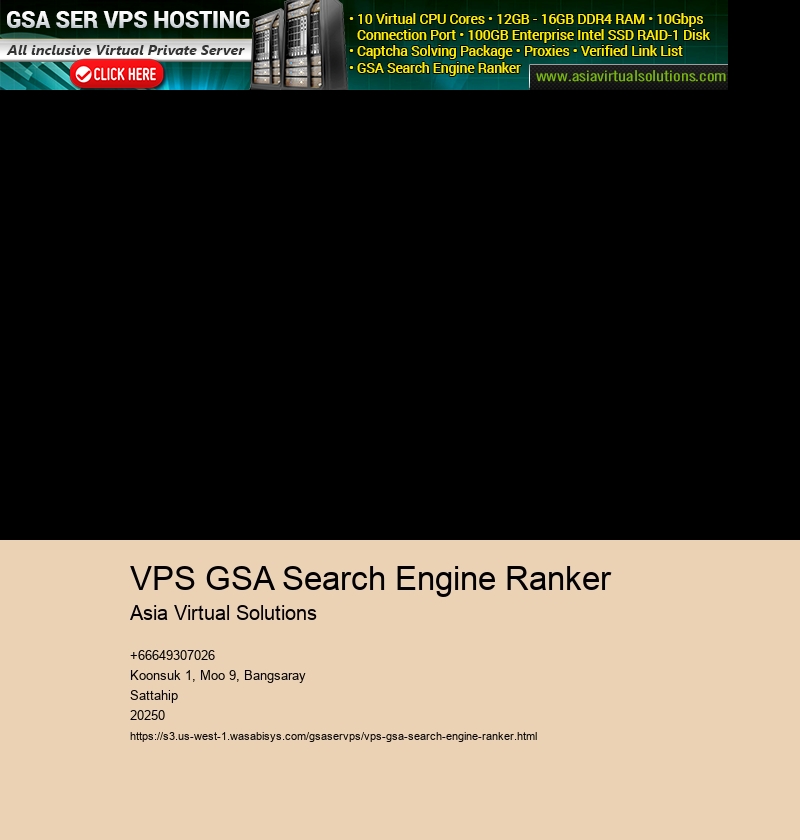 VPS GSA Search Engine Ranker