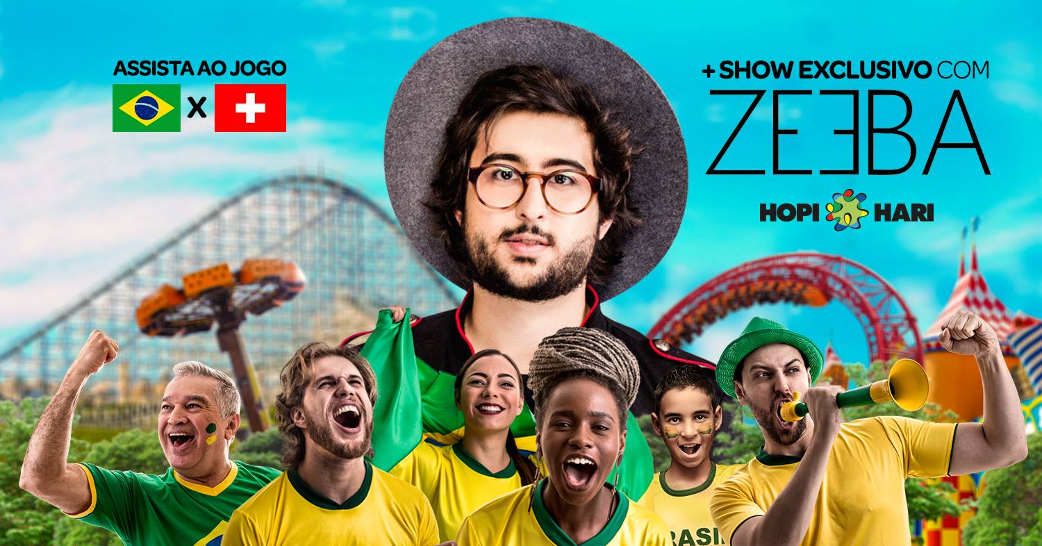 Hopi Hari terá evento especial para transmissão do jogo Brasil x Suíça