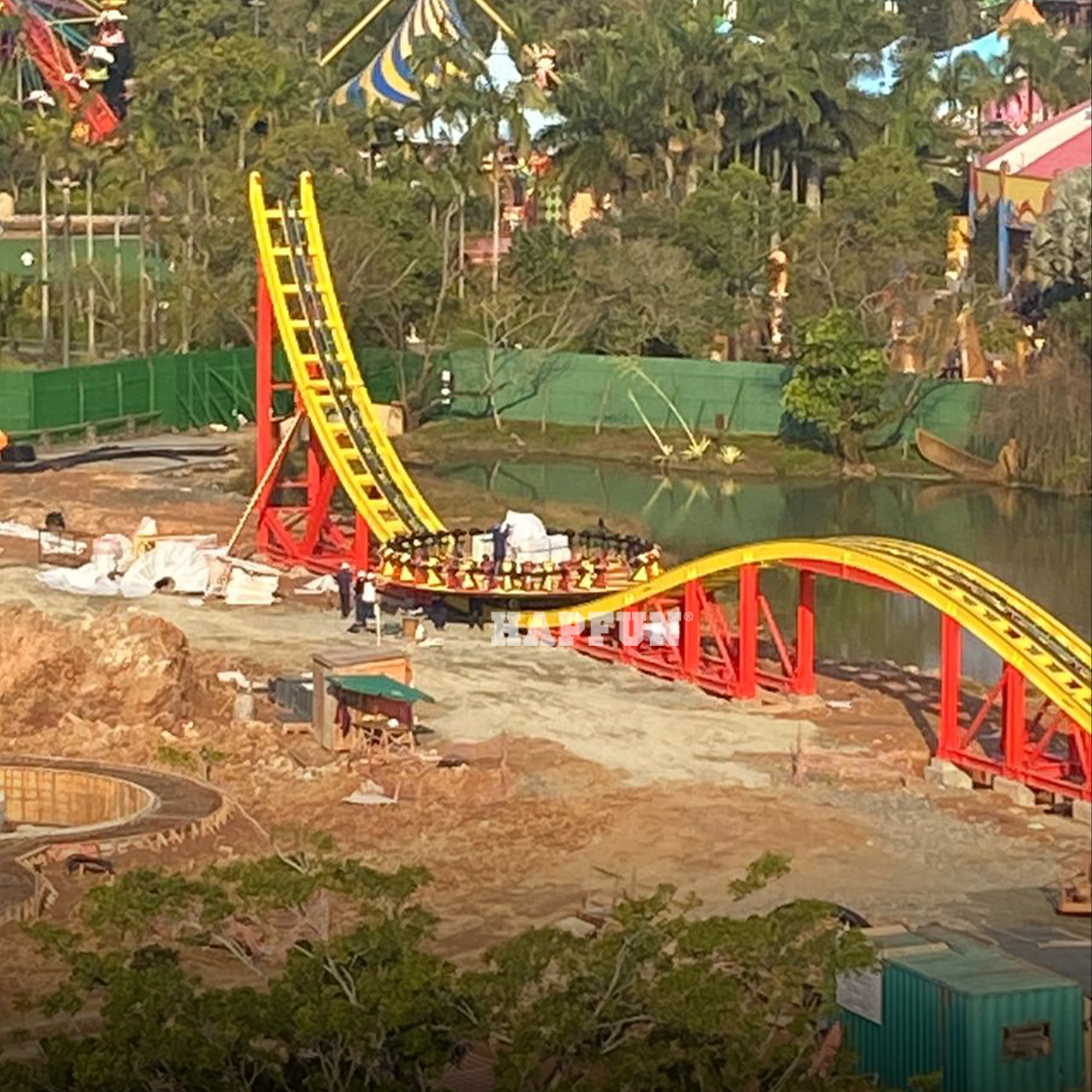 Disk'o Coaster é o novo brinquedo em construção no Parque Beto Carrero