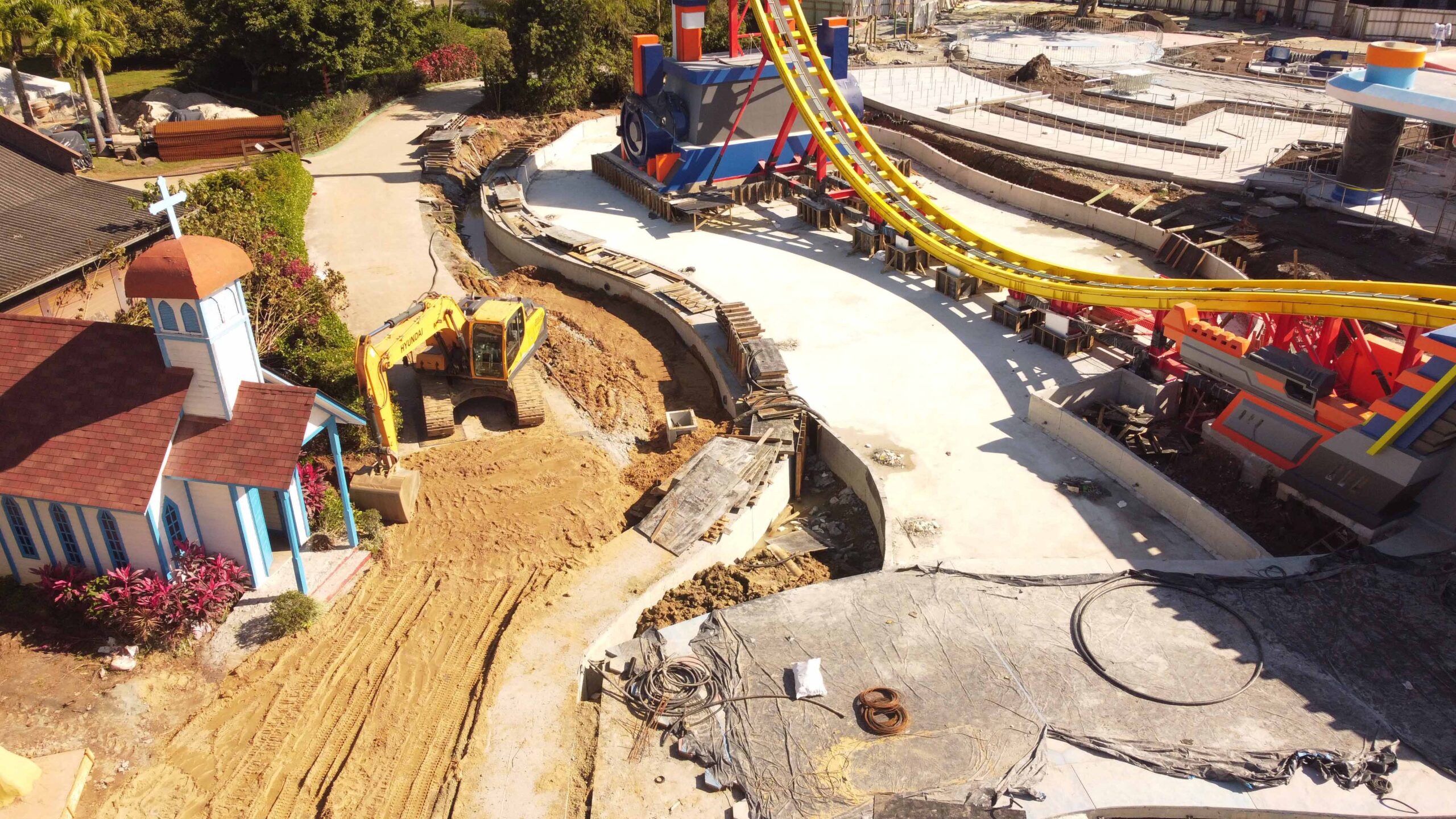 Beto Carrero World - Temática da área da Nerf está bem avançada