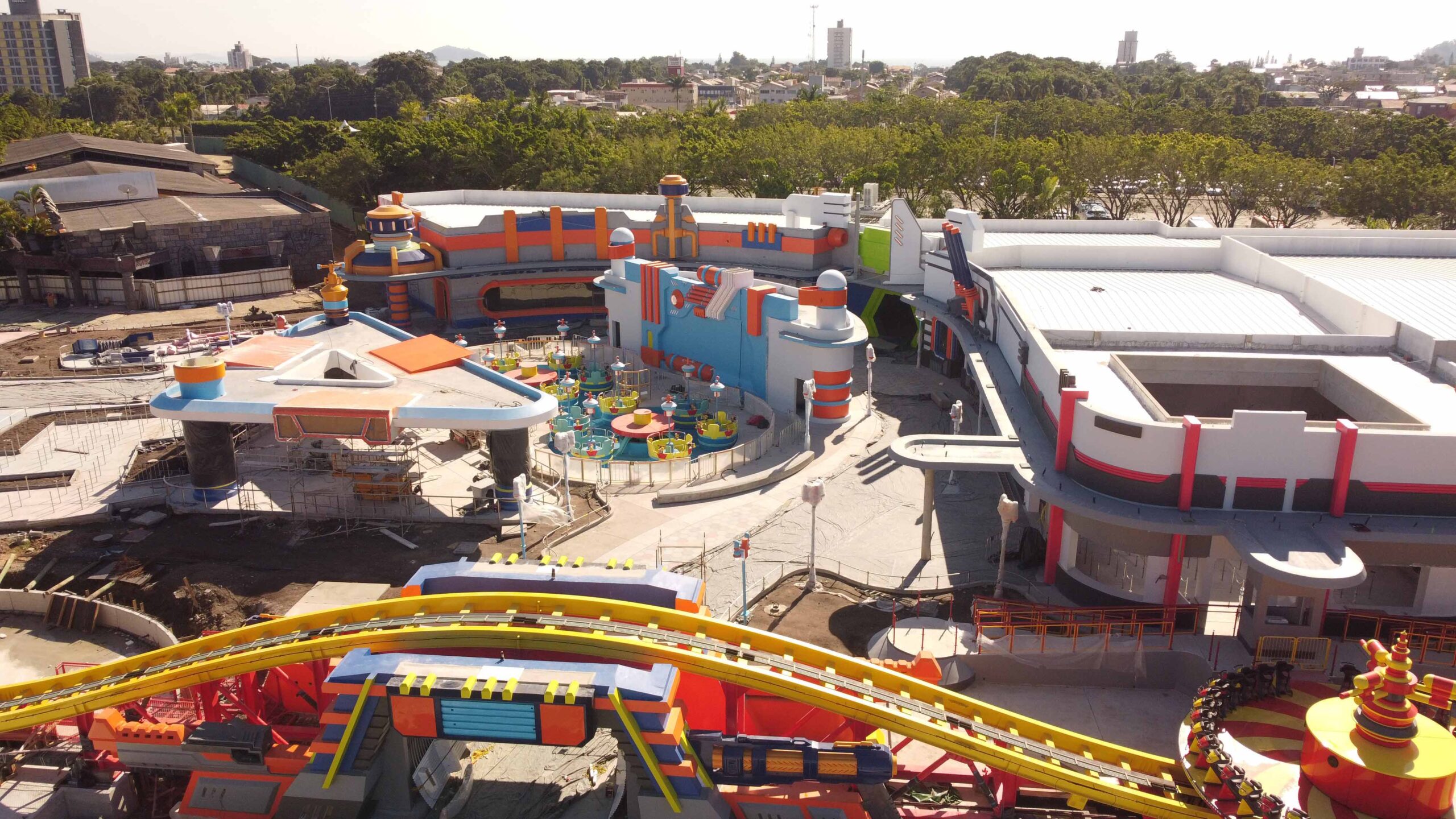 Nerf começa a tomar mais forma no Beto Carrero World.