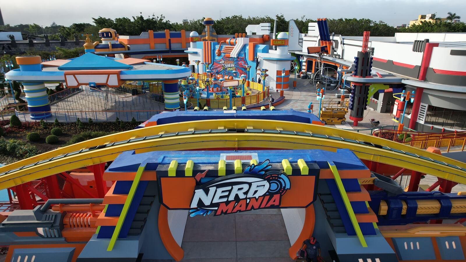 Nerf começa a tomar mais forma no Beto Carrero World.