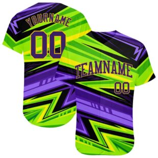 3D Pattern Design Abstract Pattern For Sport Team Authentic Baseball Jersey, Custom Baseball Jersey