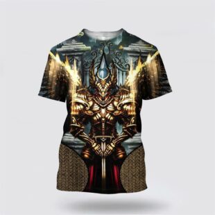 Angel Knights Templar Jesus All Over Print All Over Print 3D T Shirt, Gifts For Christians