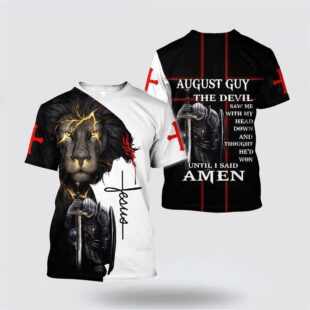 August Guy Jesus All Over Print All Over Print 3D T Shirt, Gifts For Christians