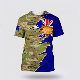 Australian Veteran Jesus All Over Print All Over Print 3D T Shirt, Gifts For Christians