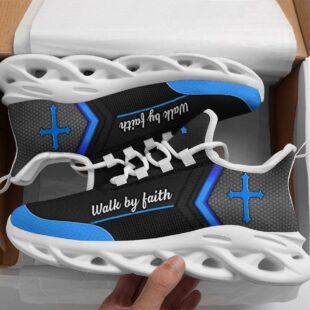 Black Jesus Walk By Faith Running Shoes Max Soul Shoes, Jesus Shoes, Jesus Christ Shoes