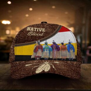 Blood Pride Native American Hat