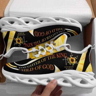 Jesus Daughter Of The King Running Sneakers Max Soul Shoes, Jesus Shoes, Jesus Christ Shoes
