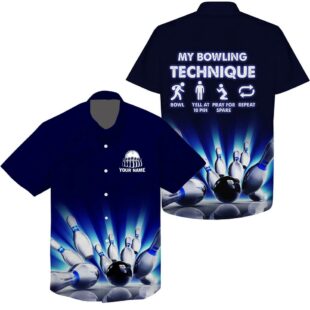 My Bowling Technique Custom Name Funny Personalized Team Bowling Jerseys