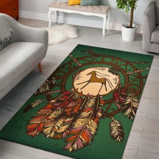 Native American Rug, Green Horse Native American Pride Area Rug