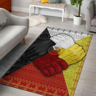 Native American Rug, Medicine Wheel Hand Area Rug