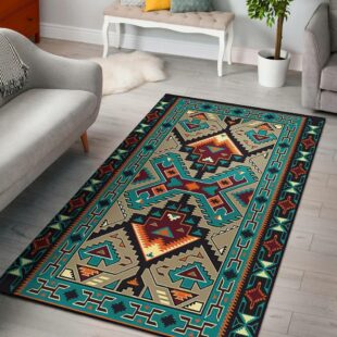 Native American Rug, Native American Cuture Design Area Rug