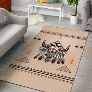 Native American Rug, Native American Pride Bison Area Rug