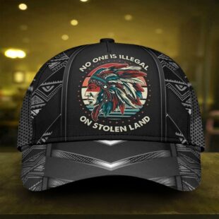 No One It Illegal Native American Hat