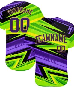 3D Pattern Design Abstract Pattern For Sport Team Authentic Baseball Jersey, Custom Baseball Jersey