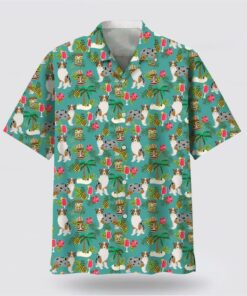 Australian Shepherd Hawaiian Beach Hawaiian Shirt, Dog Lover Hawaiian Shirts