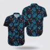 Black Cat In Blue Leaves Tropic Hawaiin Shirt, Gifts For Pet Lover