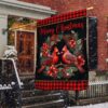 Cardinal Merry Christmas Flag, Christmas Flag Outdoor Decoration