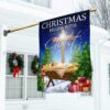 Christmas Begins With Christ Flag Jesus Is Born Baby Jesus In A Manger, Christmas Flag Outdoor Decoration