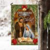Christmas Begins With Christ Flag Nativity Of Jesus, Christmas Flag Outdoor Decoration