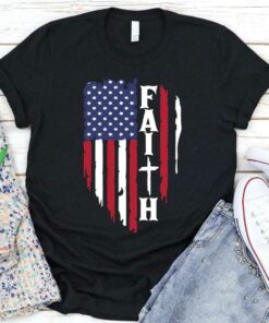 American Faith T-Shirt - Bible Verse Shirt - Scripture Shirt For Women