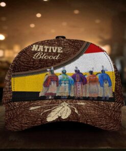 Blood Pride Native American Hat