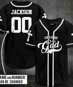 Child of God Custom Printed 3D Baseball Jersey Shirt For Men Women