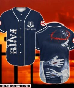 Christ Hugs Baseball Jersey - Faith Custom Printed Baseball Jersey Shirt For Men and Women