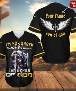 Cross Angel Wings Baseball Jersey - Child Of God Custom Baseball Jersey Shirt For Men Women