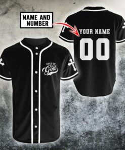 Cross Baseball Jersey - Child Of God Custom Printed 3D Baseball Jersey Shirt For Men Women