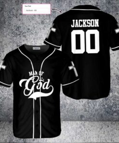 Cross Baseball Jersey - Man Of God Custom Printed 3D Baseball Jersey Shirt For Men Women