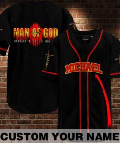 Cross Baseball Jersey - Man Of God Custom Printed 3D Baseball Jersey Shirt