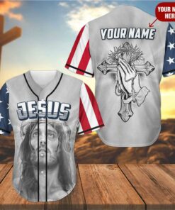 Cross, Christ, Pray Baseball Jersey - The Savior Custom Baseball Jersey Shirt For Men Women