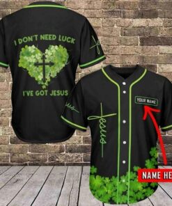 Cross Clover Baseball Jersey - I've Got Jesus Irish Custom Baseball Jersey For Men Women