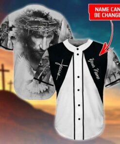 Cross, God, Dove Baseball Jersey - Jesus Custom Printed Baseball Jersey Shirt For Men Women