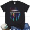 Faith Hope Love Cross American Flag Christian T Shir