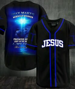 Way Maker Miracle Worker Baseball Jersey Shirt For Men and Women